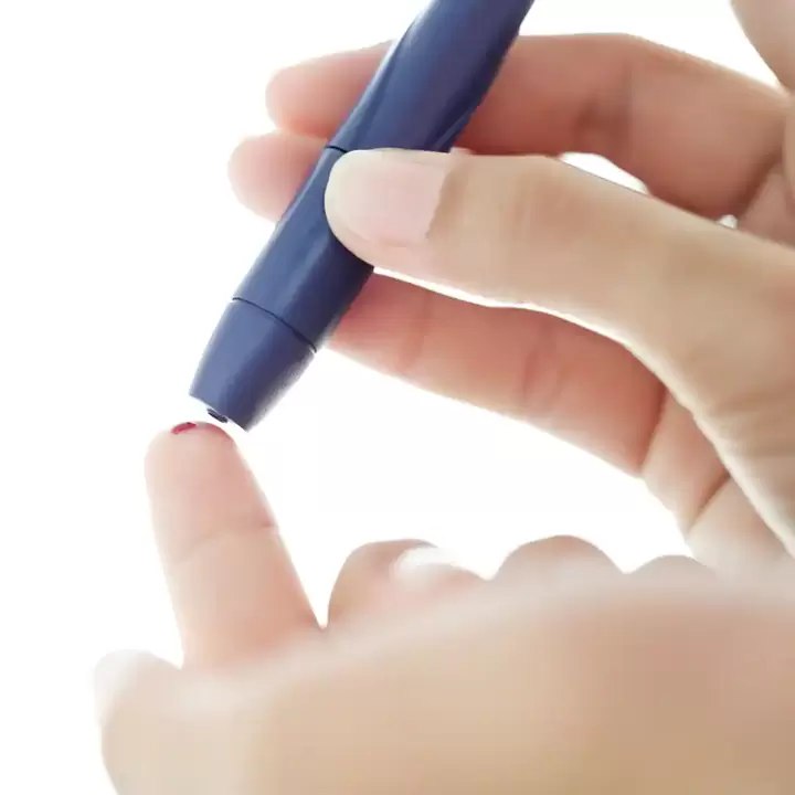 Bloedhek voor het meten van suiker met diabetes